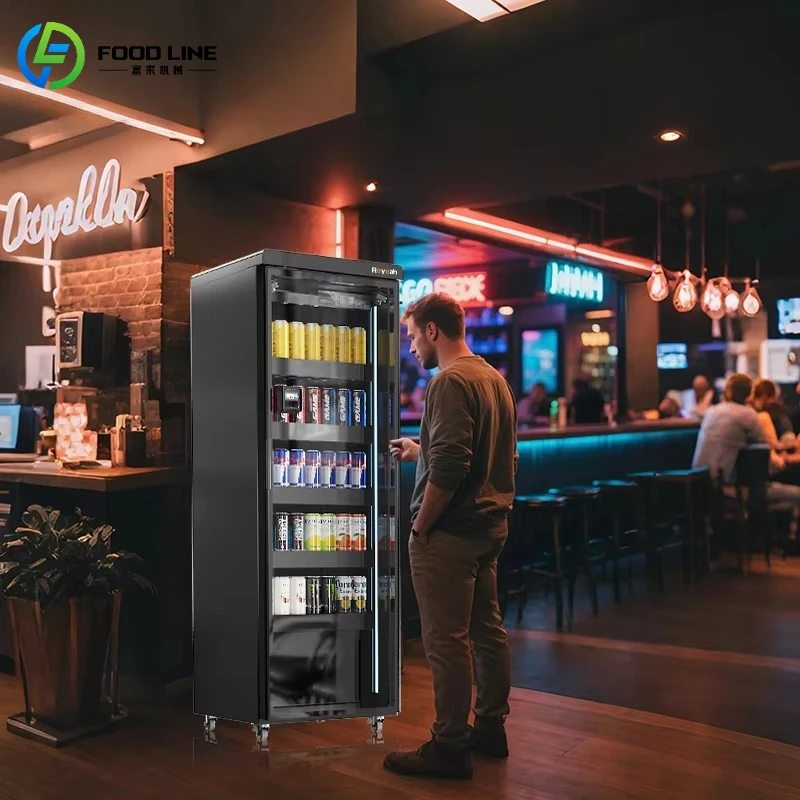Customized Smart Fridge AI Camera Automatic Vending Machine Refrigerated Snacks Drinks Unmanned Retail Cooling Freezer