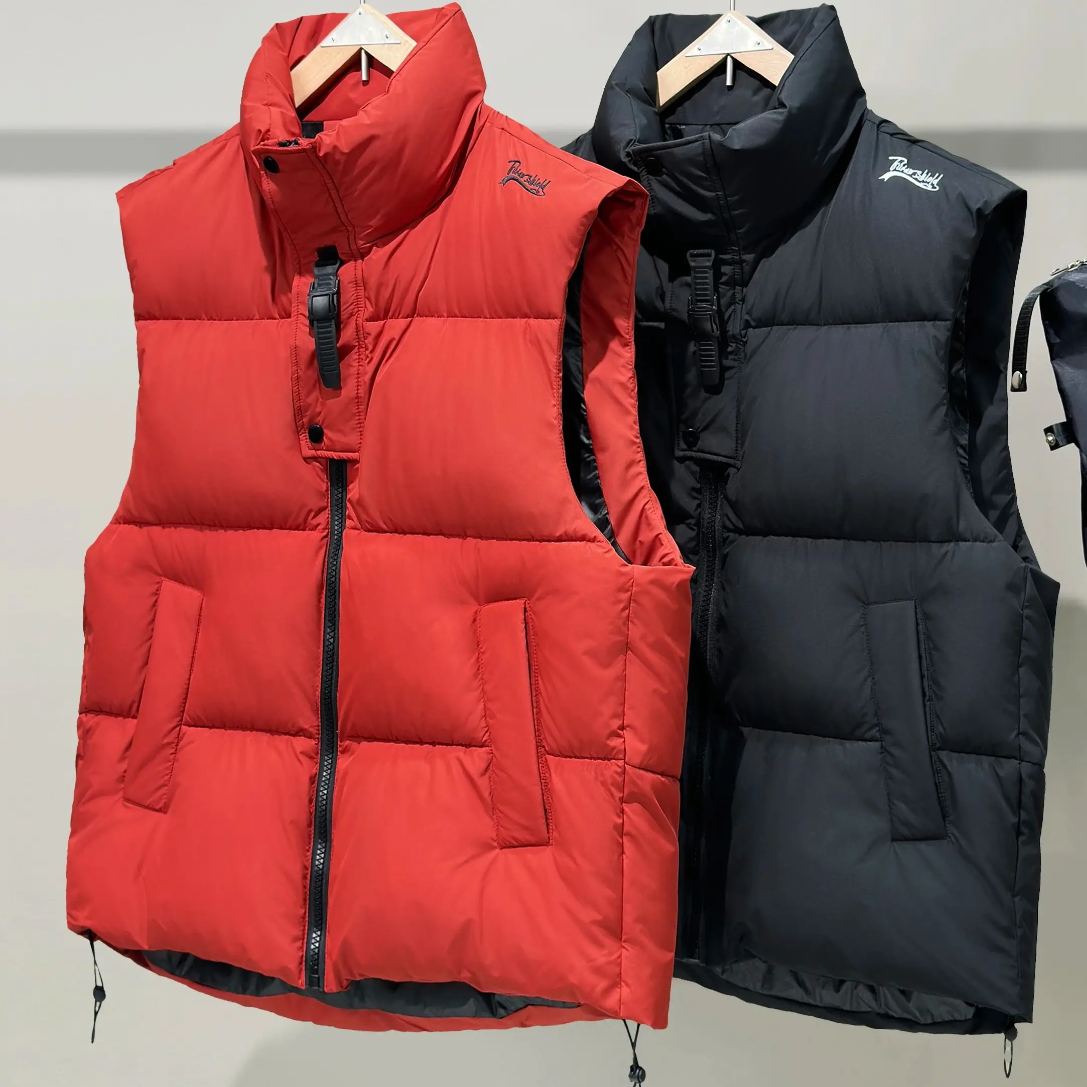 

Fat large vest for men winter new vest warm and wearing vest jacket waterproof plus size stand collar couple outside