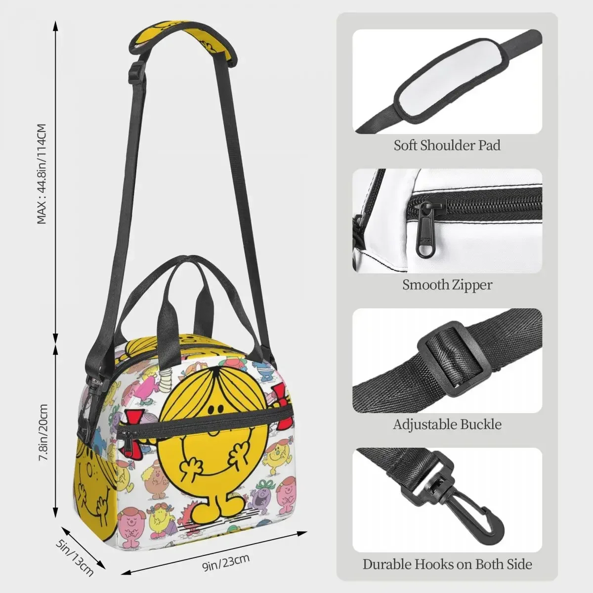 Little Miss Sunshine Insulated Lunch Bag for Women Office Cooler Thermal Box Tote Portable Lunch Boxes