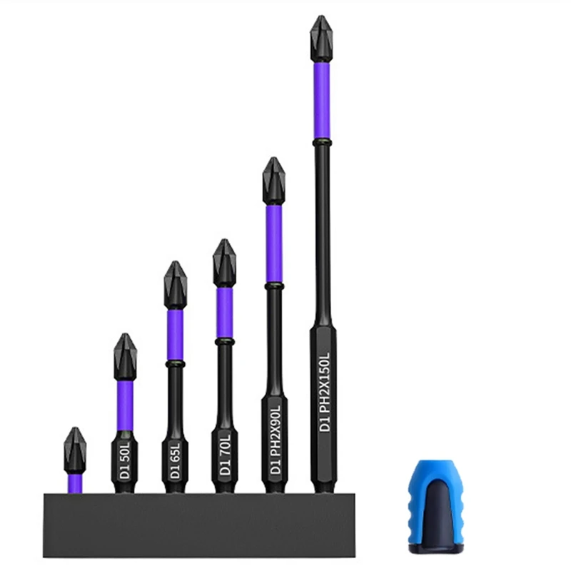 Screwdriver Bits Set Anti-Shock Non-Slip Bit, Super Strong Magnetic Drill Bits, (1 Set)