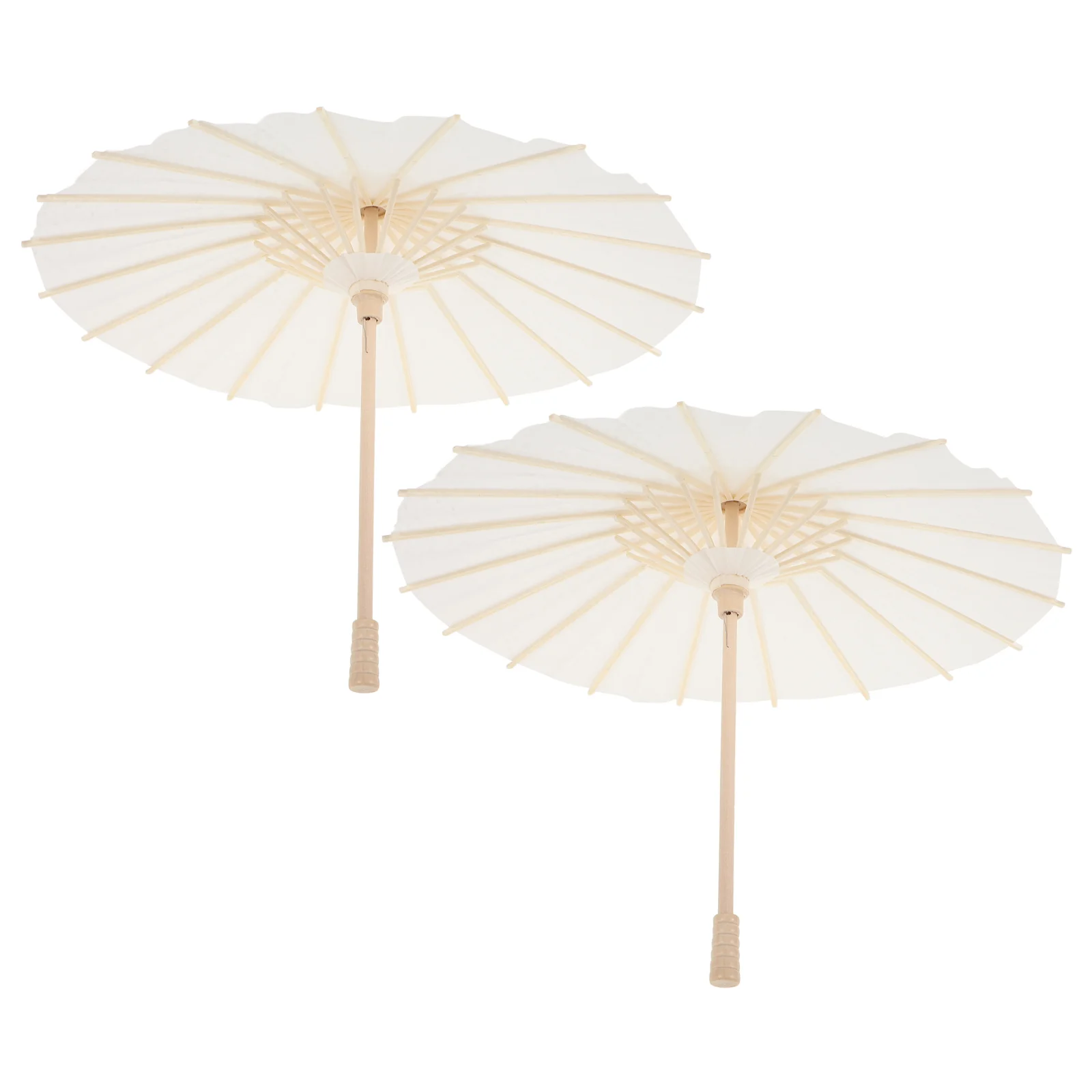 2 Pcs Paper Umbrella Blank Baby Fall Decor for Kitchen Parasol Photography Prop