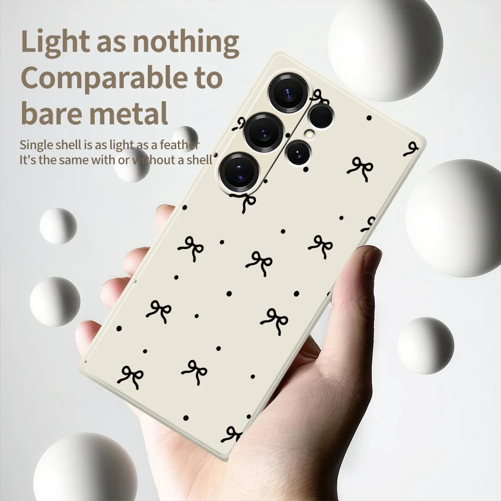 Bowknot Polka Dot Phone Case For Samsung Galaxy A56 A32 A23 A22 5G A32 A23 4G A55 A54 A53 A52 A51 A35 A34 A31 A25 A24 Soft Cover