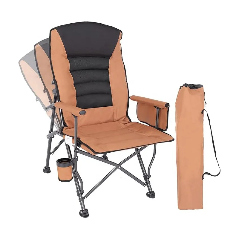 

Durable 150kg Capacity Outdoor Camping Chairs 600D Oxford Cloth Iron Frame Foldable Travel Hiking Fishing Picnicking Beach