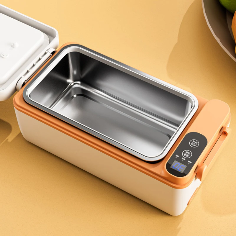 무선 휴대용 USB 충전식 전기 난방 도시락 상자, 식품 절연 도시락 용기, 1000mL, 12000mAh