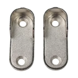 High Quality Closet Brackets Cloth Holder 2/4/8Pcs 47*19*2mm Accessories Closet Rod Clothes Tube Support Practical Silver Home