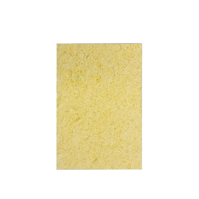 Yellow Soldering Cleaning Sponge, High Temperature Enduring Soldering Tip Cleaner for Electric Welding Accessory 10pcs Drop ship