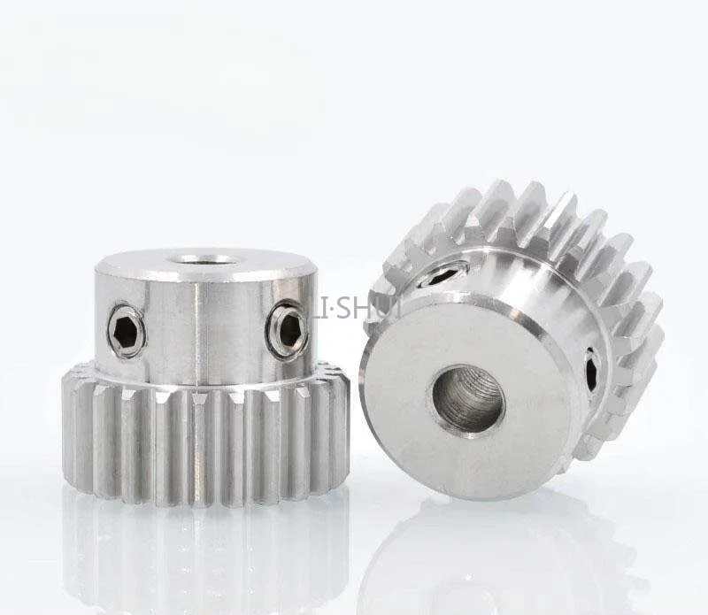 1PC 2M 12T-24T Spur Gear Bore 8/10/12/14/15/16/17/18/19/20/22/24mm Carbon Steel Pinion Motor Gear With Step