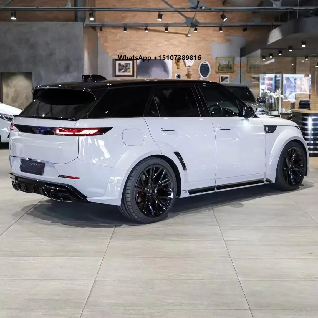 FOR  Range Rover Sport Body Kit Range Rover Sport Upgrade LM Style Carbon Fiber Front Lip Side Skirt Diffuser Spoiler