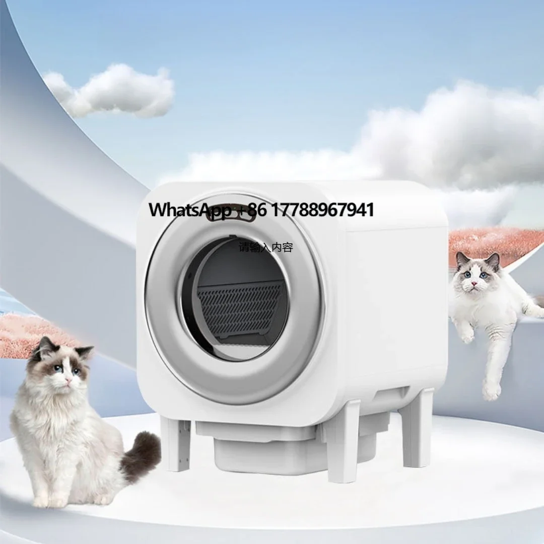 

Smart Self Cleaning Cat Box with Automatic Waste Disposal and Odor Control System