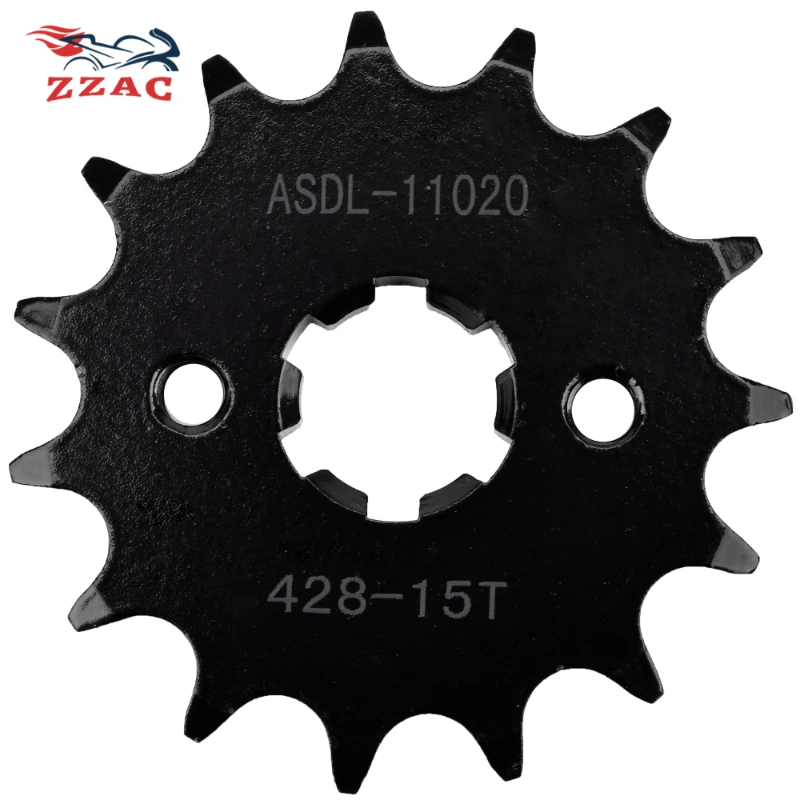 

428 15T Motorcycle Front Sprocket For Suzuki RV90 1972-1977 DS125 1979-1981 TM125 1973-1975 TS125 1978-1981