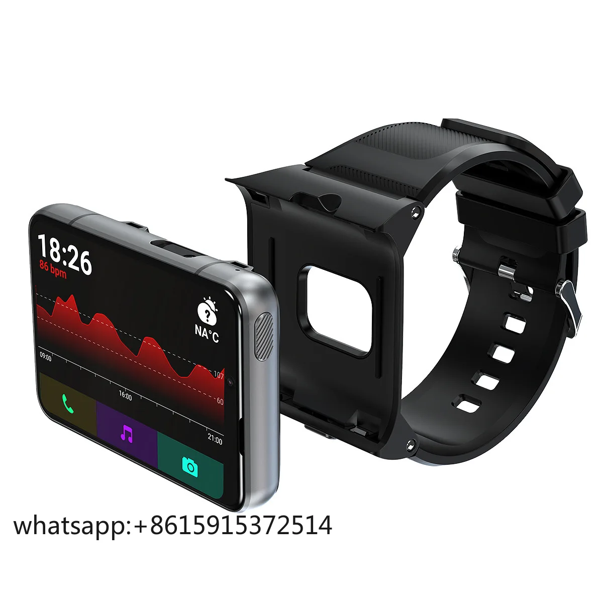 TLCRETE 2024 Newest 2.88 Inch S999 Smart Watch Phone Android 4G with Wifi GPS Dual Camera 2300 Mah Battery AI Voice Assistant