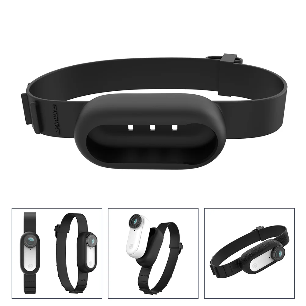 

1pc Adjustable Black Silicone Wrist Strap Ergonomic Design For Sports Cameras Comfortable Hand Grip Camcorder Hand Lanyard Cable