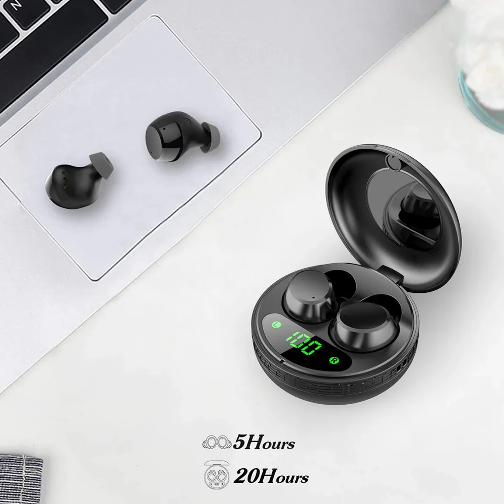 سماعات إلغاء الضوضاء في الأذن ، الرياضة ، مقاومة للماء ، بلوتوث ، TWS ستيريو ، صغير ، محمول ، لاسلكي