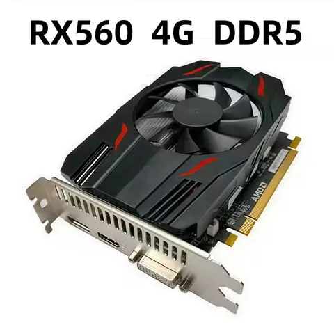 New GPU HD RX560 real 4GB DDR5 high definition gaming computer graphics card e-commerce hot desktop graphics card 4K