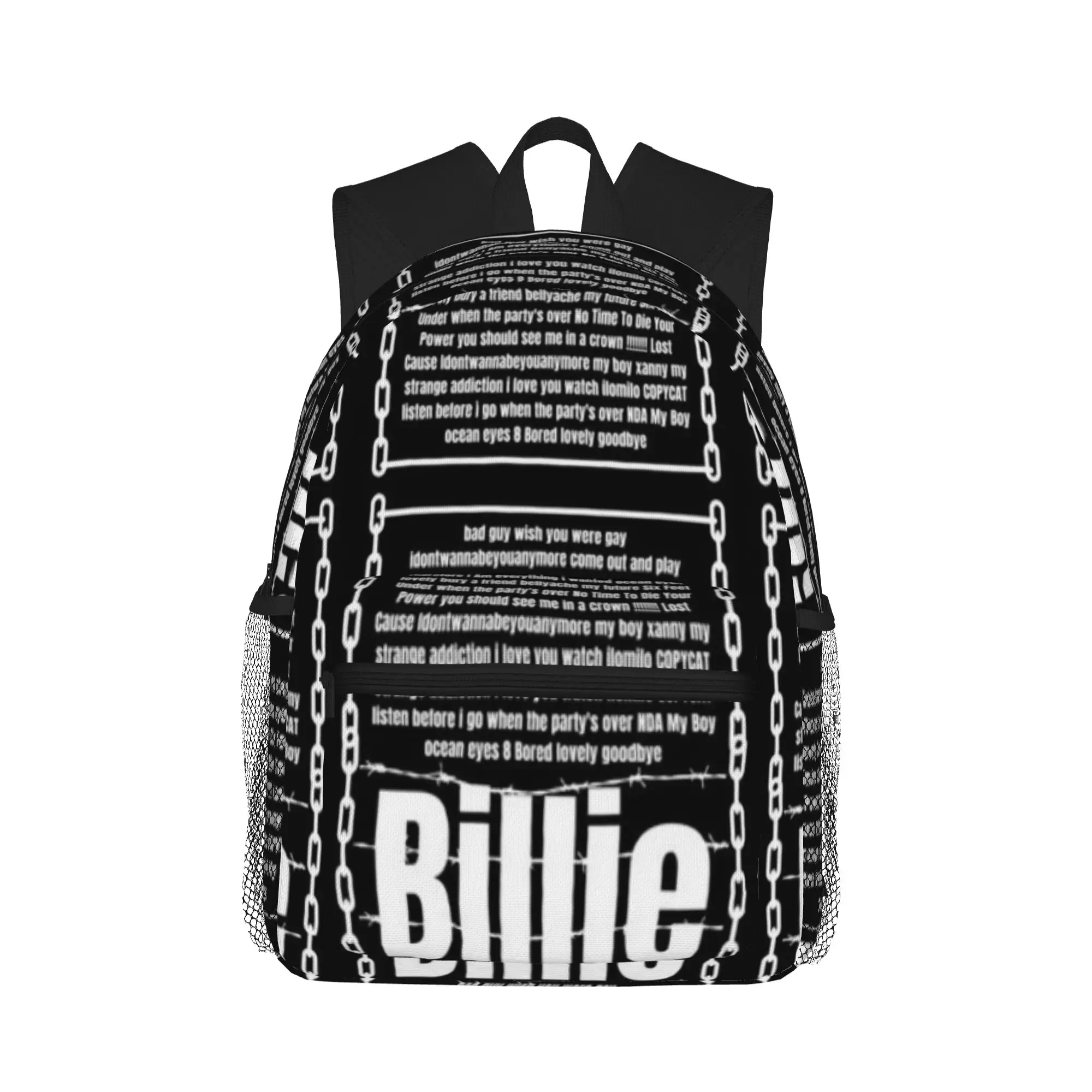 

Billie eilish-Her song titles Casual Backpack for Students and Adults Backpacks for women