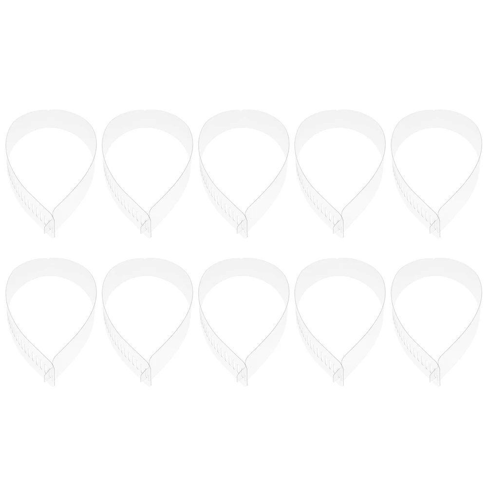 50Pcs Shirt Collar Support Refined Craftsmanship PVC Fixing Strips Prevent Deformation Stylish Fit for All Shirts Long Term