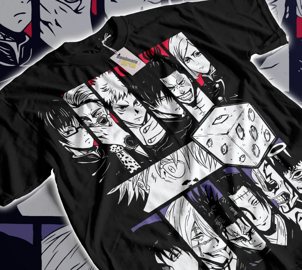 

Shibuya T-Shirt Jujutsu Kaisen Prison Realm Gojo Ryomen Sukuna Anime Soft Tee