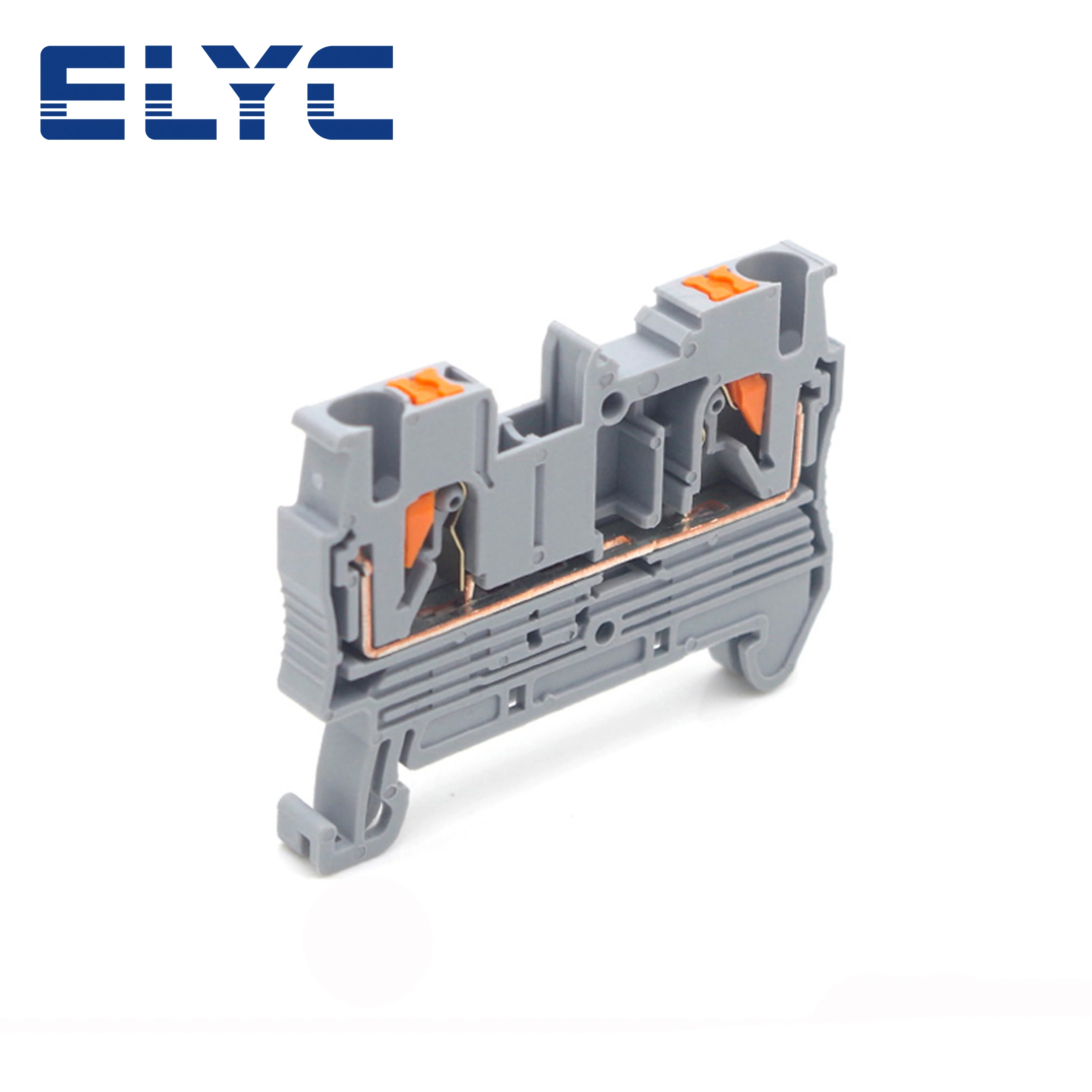 Imagem -03 - Push-in Terminal Primavera Plug Cabo Screwless Bloco Terminal Elétrico Ns35 Trilho Din Pt2.5 25 Milímetros 100 Pcs