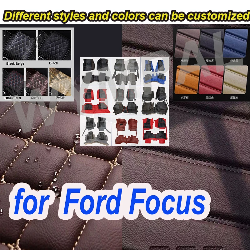

Роскошные автомобильные коврики для Ford Focus MK2.5 2006, 2007, 2008, 2009, 2010, 2011, автоматические подушечки для ног