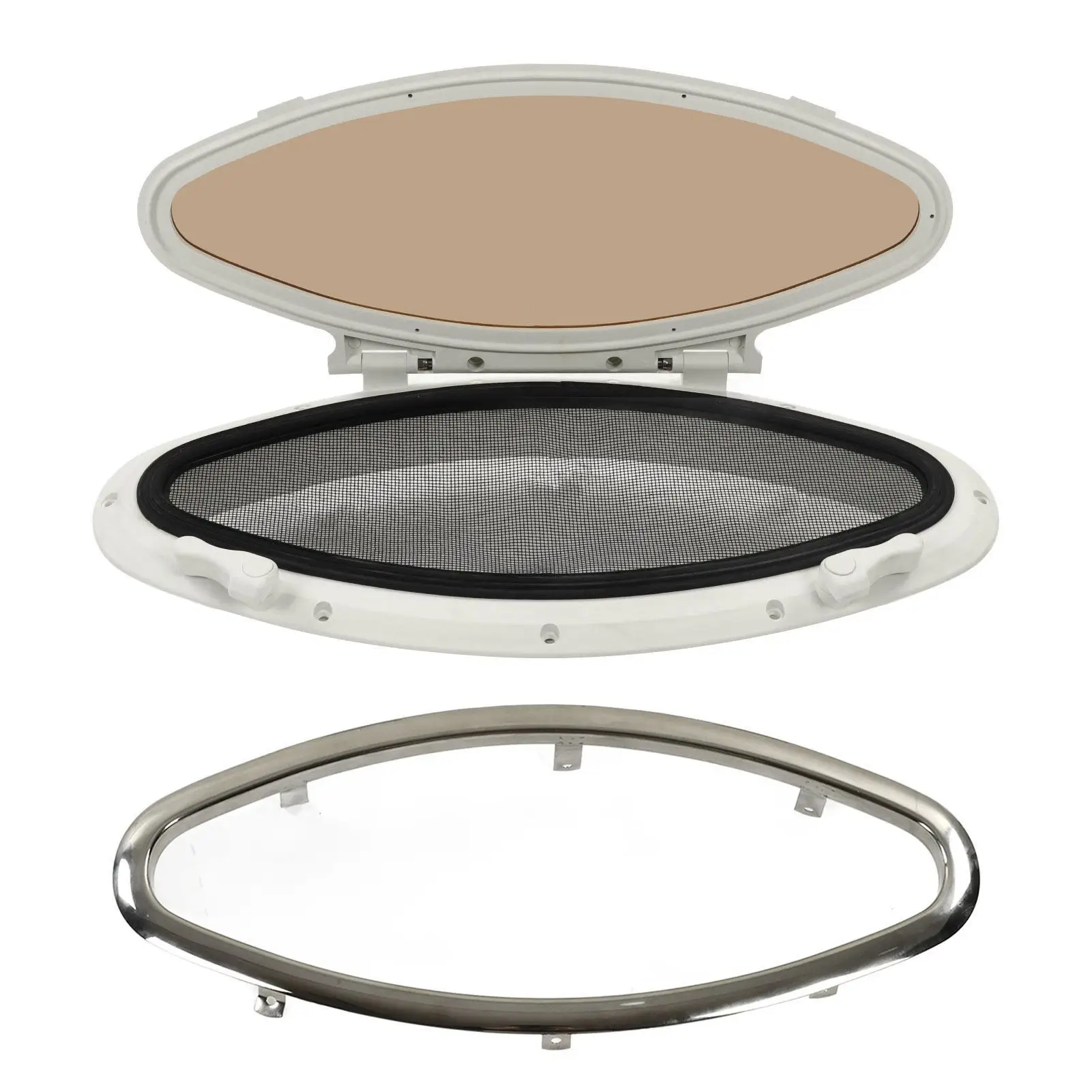

for marine Portlight Window Acrylic Glass Internal Opening Insect Protection Net UV Resistant for marine Porthole Window for