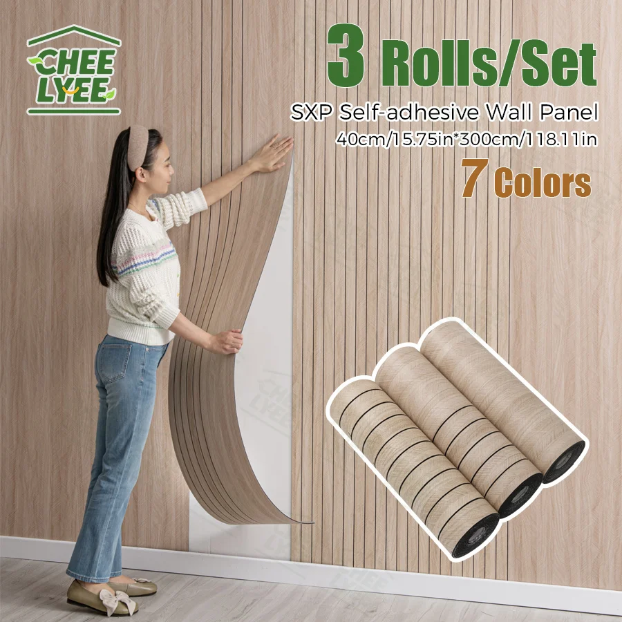 

3 рулона/набор 3D пенопластовых обоев, наклейки Sxp, самоклеящиеся настенные панели, отклеивающиеся и приклеивающиеся, подходят для всех внутренних помещений 40X300 см
