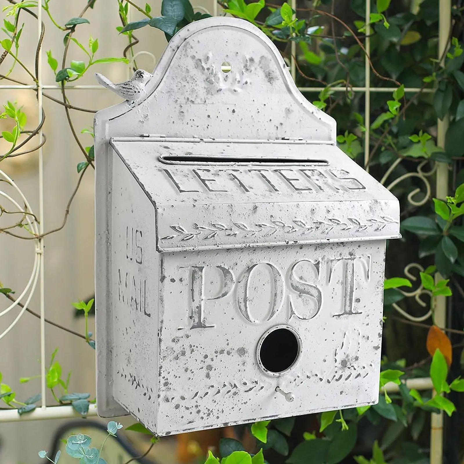 

Wall Mounted Mailbox Metal Mail Boxes for Garden Front Door House External
