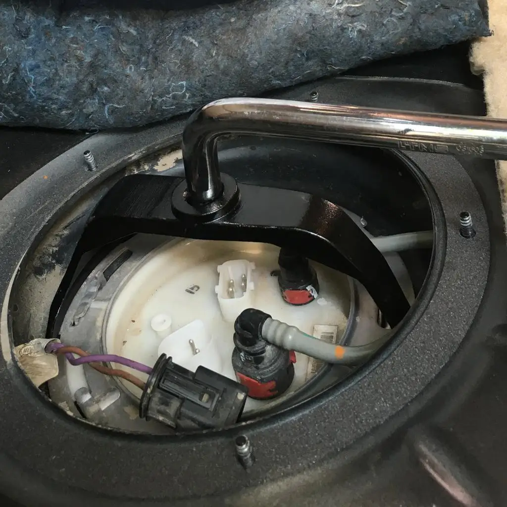 Chave de anel de bloqueio do tanque de combustível 204, 207, 212 para veículos 190 mm 7,48 polegadas preta