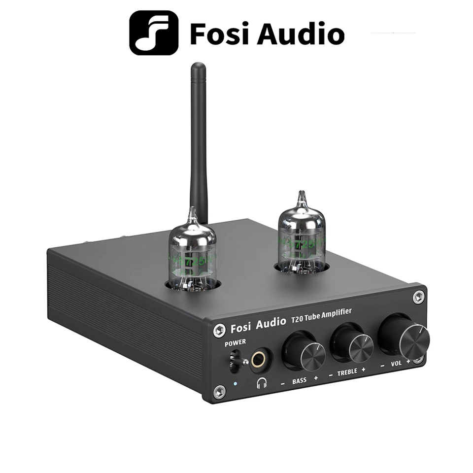 Fosi Audio T20 Bluetooth Vacuum Tube Amplifier AptX HD Stereo