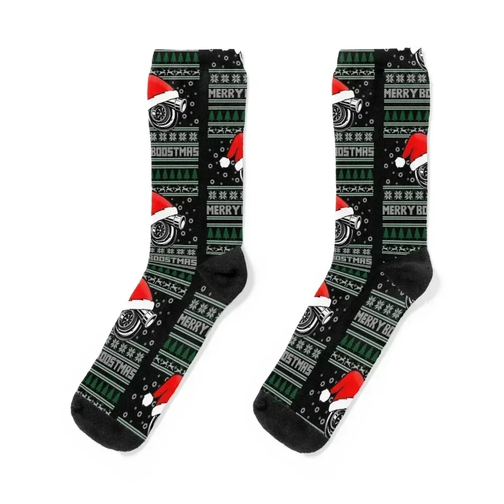 

Merry Boostmas - Turbo - Ugly Christmas Socks sports and leisure japanese fashion hiking cartoon Socks Man Women's