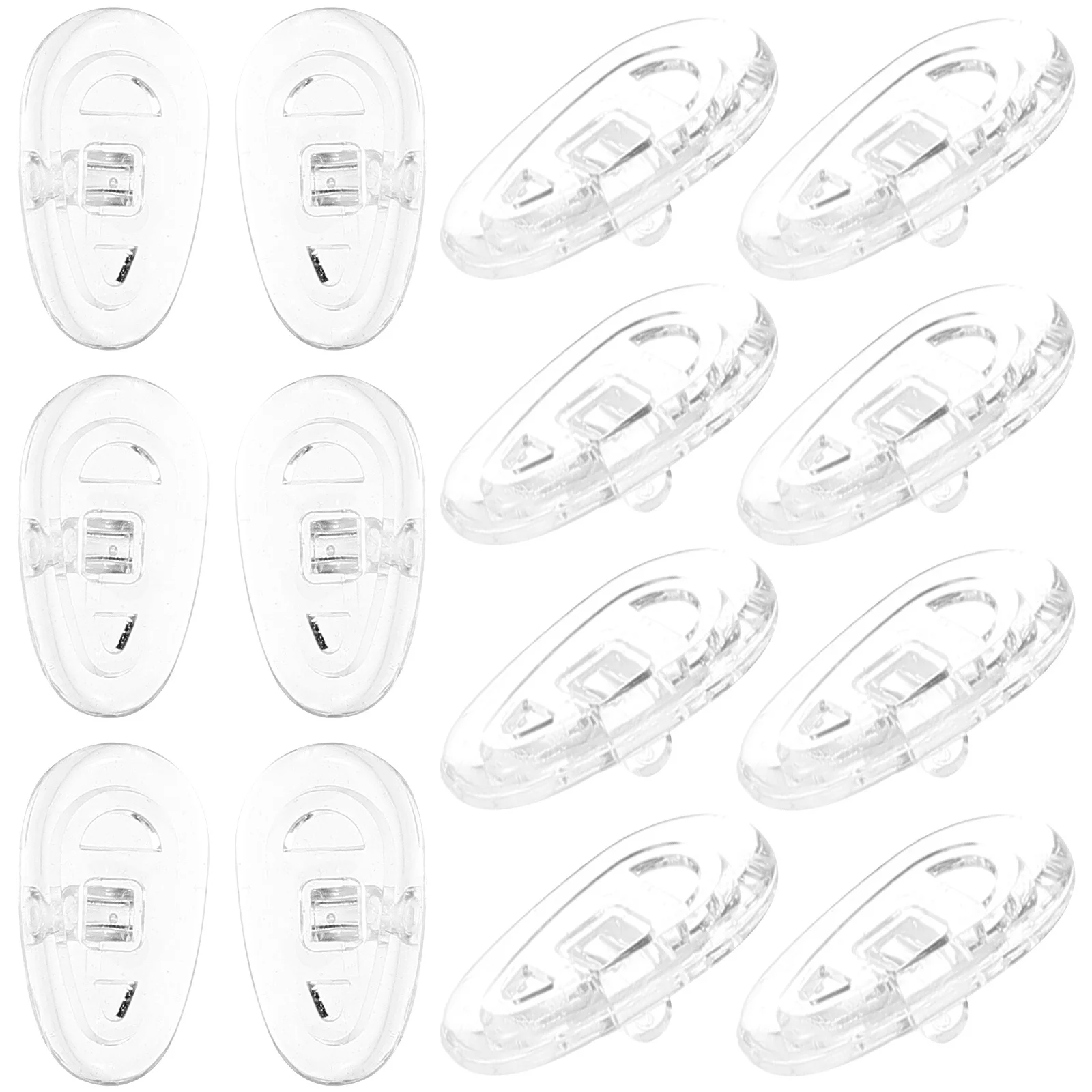 

20Pairs Glasses Nose Pads Silicone Anti Slip High End Materials for Better Wearing Experience Eyeglasses Nose Pads