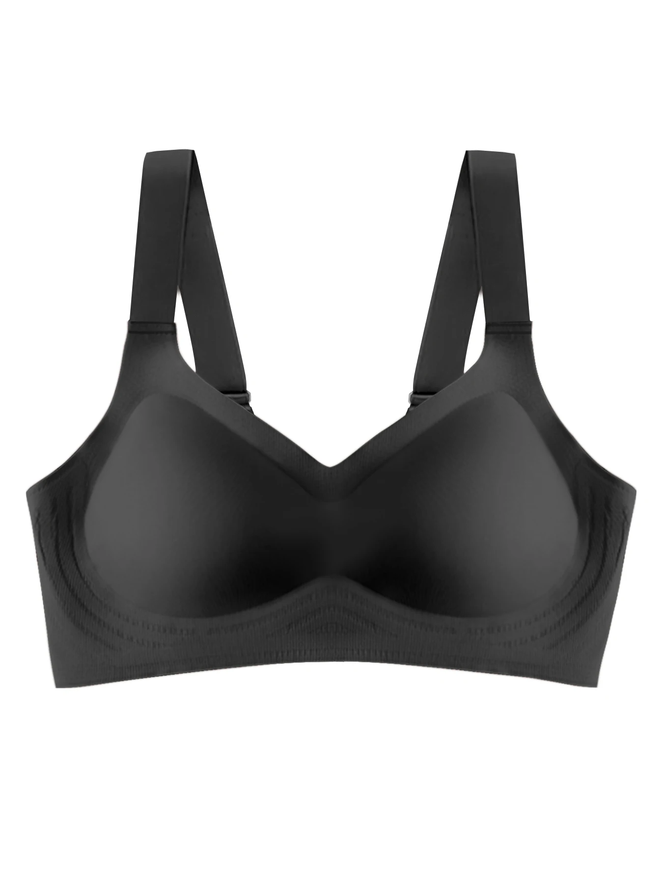 Adjusting bra Underwear solid color back buckle no trace no underwire comfortable high stretch invisible smooth@W46