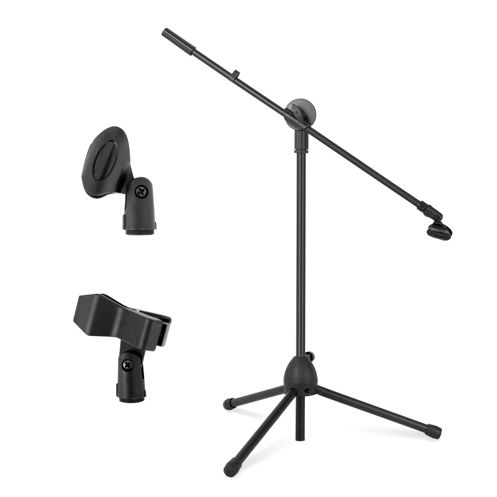 Professional ขาตั้งกล้องปรับชั้นยืดหยุ่นไมโครโฟนสำหรับสตูดิโอออกอากาศวิทยุ