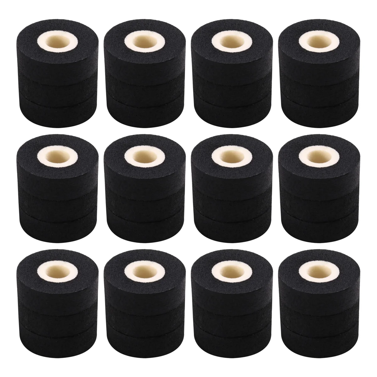 

ABGV 36PCS 36x10mm Black Hot Stamp Coder Ink Roll for MY380F DK1000 DK1100 Coding Sealing Machine