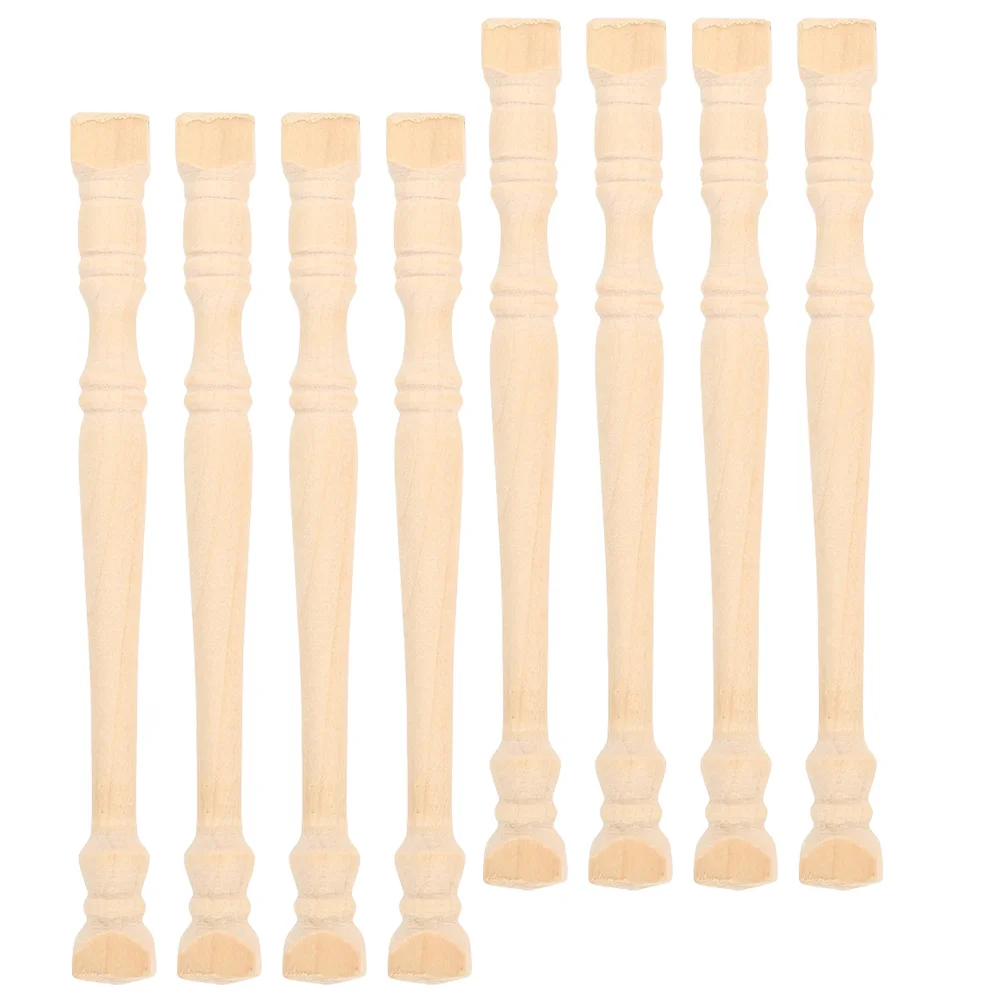 

8 Pcs Roman Pillars House Accessories Micro Scene Mini Wood for Model Landscape Miniature Decoration