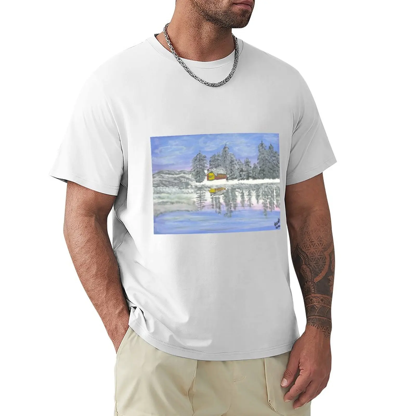 

winter cottage T-Shirt plain quick drying sublime plus sizes mens tall t shirts