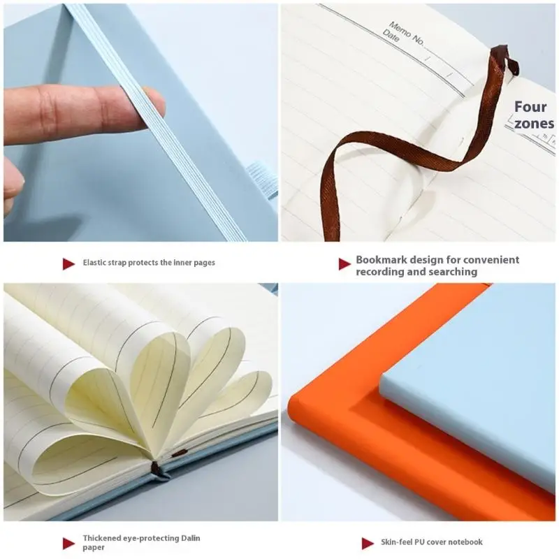 Portable Journal Notebook Retro Daily Planner Stationery Notebooks Business Notebook For Office School Travel Use D2RC