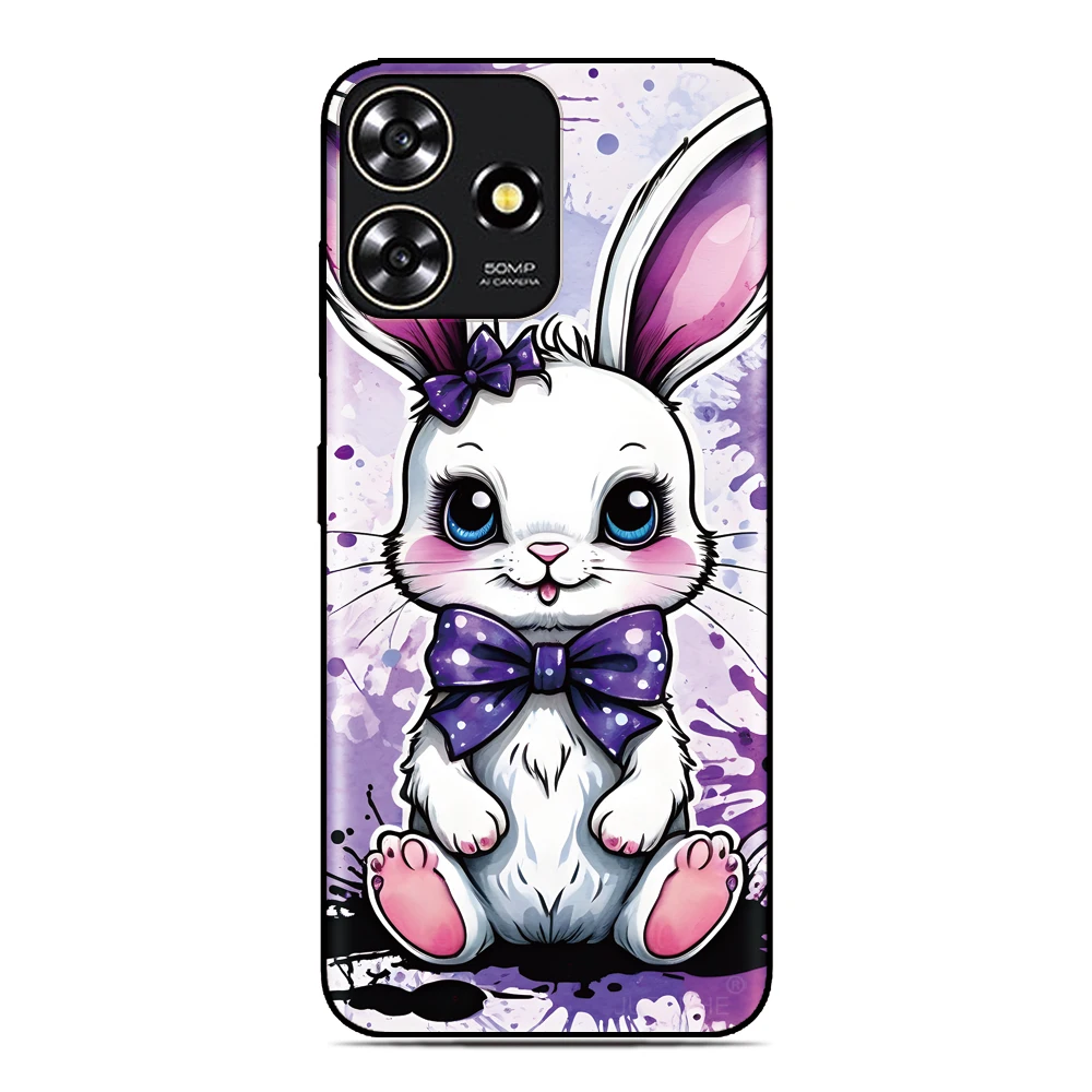 Rabbit Love Back Cover For Sony Xperia 10 1 VII VI 5 II III IV V 2023 XZ5 XZ4 XZ3 XZ2 Compact XA1 XA2 TPU Soft Phone Case view 3