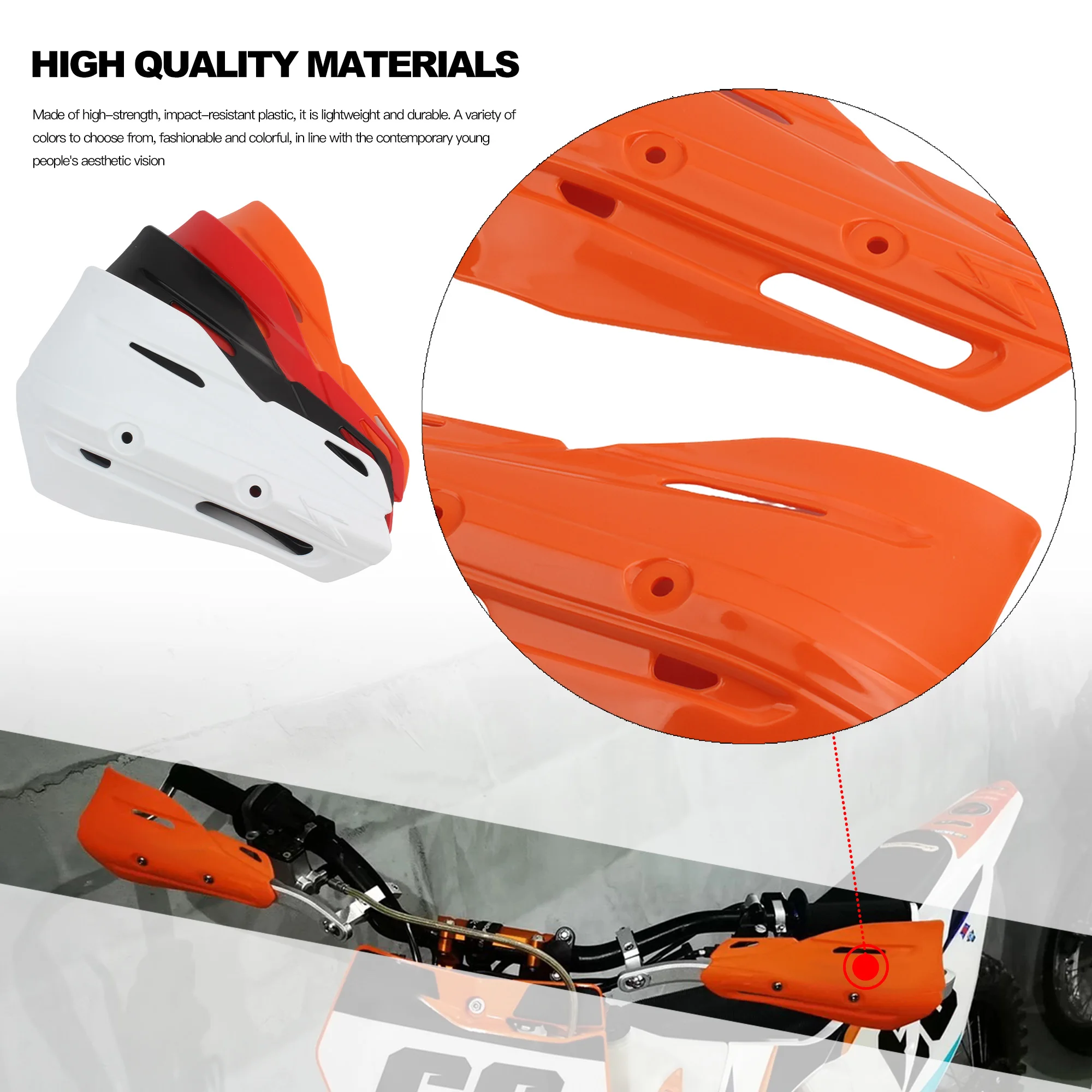 Motorcycle Handguard Protector Parts Plastic Piece for KTM Zeta XC RMZ CRF SX EXC XCW SMR Motocross Dirt Bike Enduro Accessories