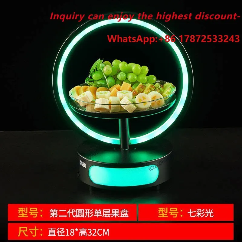 KTV snack plate, LED fruit platter, creative clear bar, illuminated snack plate, electronic music bar, fruit tray rack