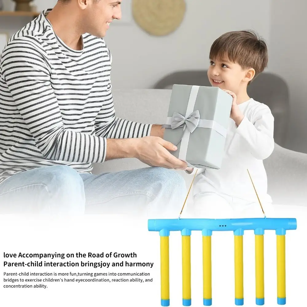 Jeu de bâtons de chute en plastique pour enfants, trois réglages de vitesse, jeu de réaction interactif, défi de réaction de chute