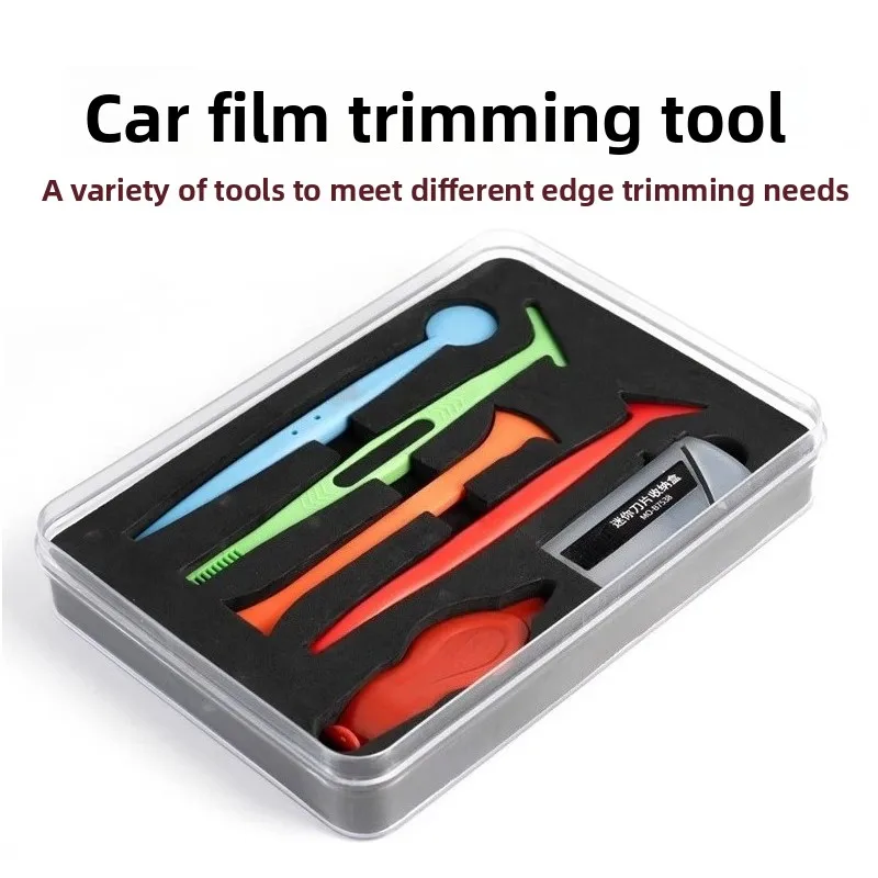 VOLODYMYR Car Film Tool Edge Trimming Strip Set Color Change Film Edge Sealing Invisible Wrap Trimming Scraper for Auto Care