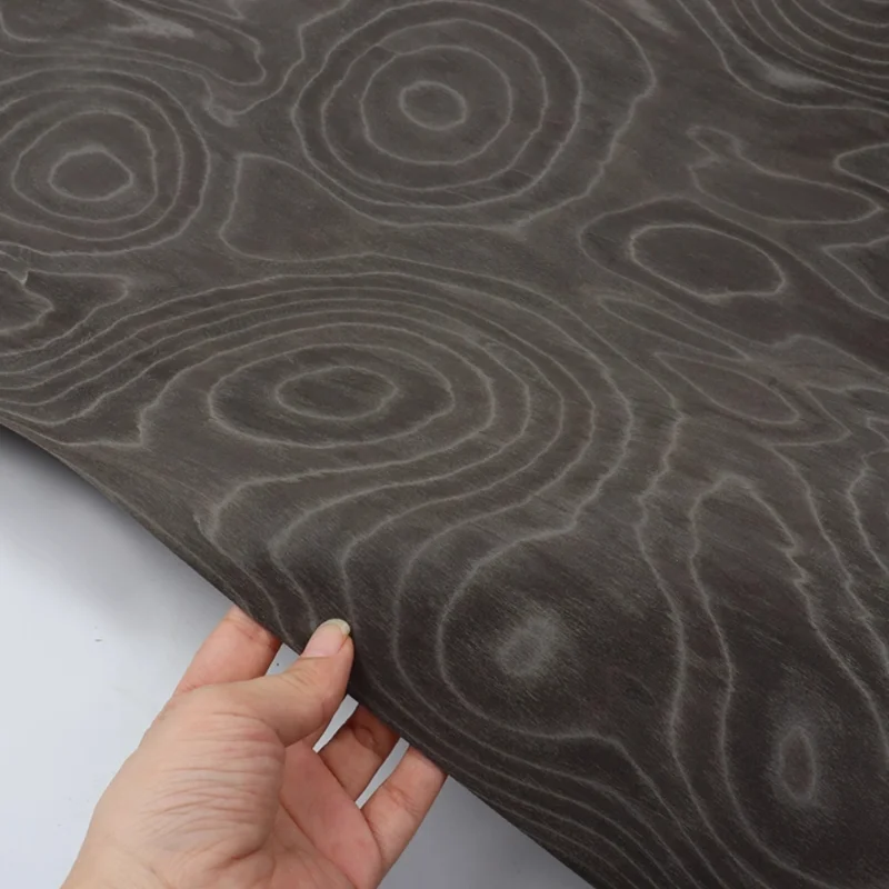 250X58cm التكنولوجيا قشرة الخشب الأسود جمع نسيج غني لأثاث الخزانة DIY بها بنفسك مشاريع فنية الباب لوحة الحائط القشرة