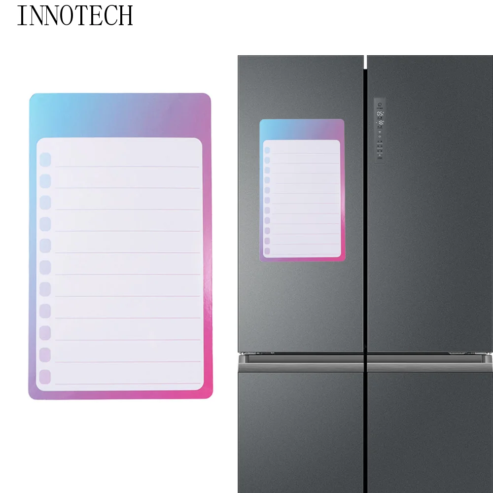 Shopping List Planner Magnetic Fridge Notepad Week Daily Planner Whiteboard Magnetic Memo Sticker To Do List PET