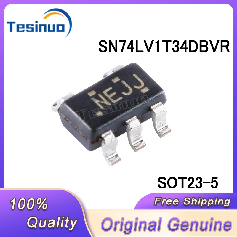 10/PCS New Original SN74LV1T34DBVR SN74LV1T34 NEJ3 NEJJ NEJ* SOT23-5 Logic level converter chip In Stock