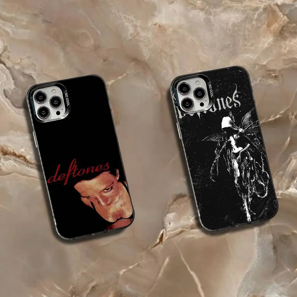 

B-Band D-Deftones-es Phone Case For iPhone 16,15,14,13,12,11,Mini,Pro,SE,MAX White Matte Shockproof Cover