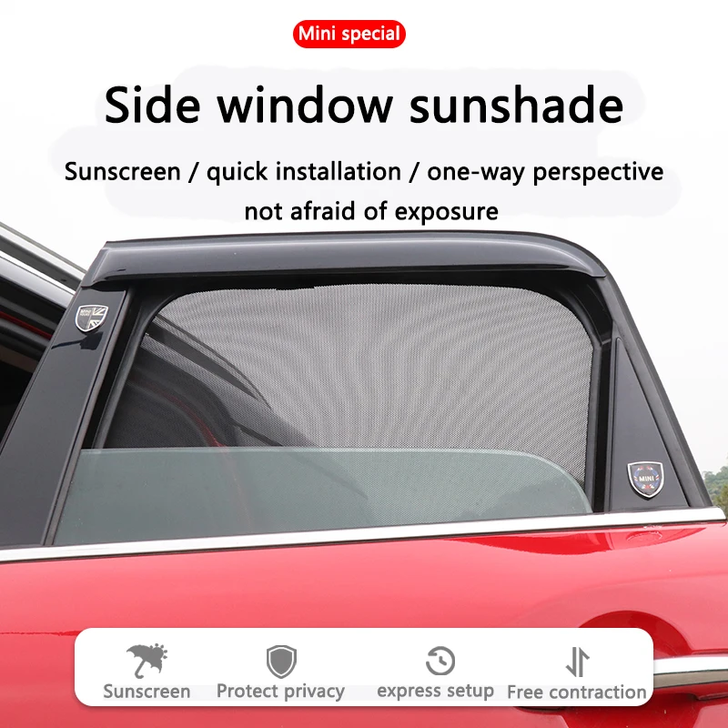 For BMW MINI Window Sunshade F54 F60 F55 R60 Self-priming Sunshade Side Window Mesh Car Accessories