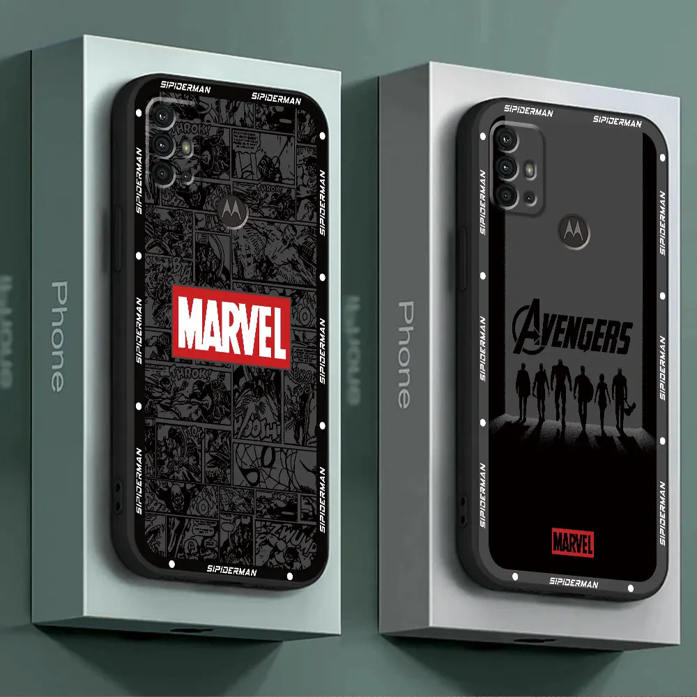 Marvel Super Hero Case for Motorola Moto G73 G60s G60 G32 G71 G72 G50 G30 G22 G31 G51 G52 G53 Silicone Cover