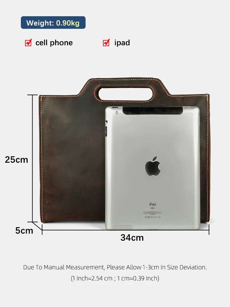 Zency Genuine Leather Men Shoulder Bag Retro Large Capacity Bag Casual Handbag Crazy Horse Messenger Bag for Work Crossbody Sac