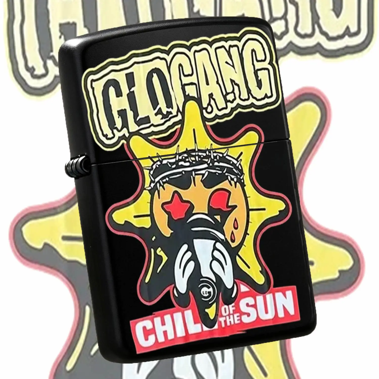 Trendy Graffiti Glo Gang Themed Portable Lighter, Practical Daily Carry Ignition Tool, Fun Gift For Friends, Street Style Creative Accessory, Multi-Scenario Applicable Durable Ignition Gadget, Unique Stylish Peripheral  A Humorous And Inter
