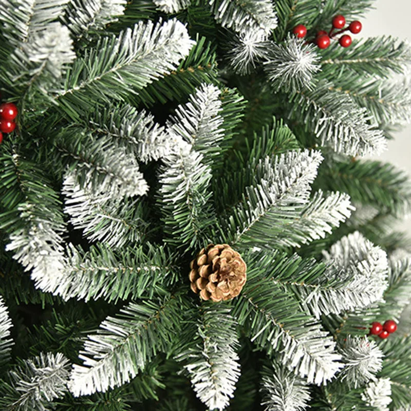 Christmas Trees Ornaments 120/150/180cm Christmas Tree Set Living Room Decorations New Year Party Pinecone Bow Balls Red Fruit